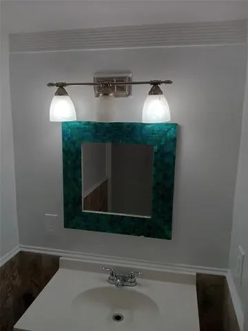 a utility room with a sink