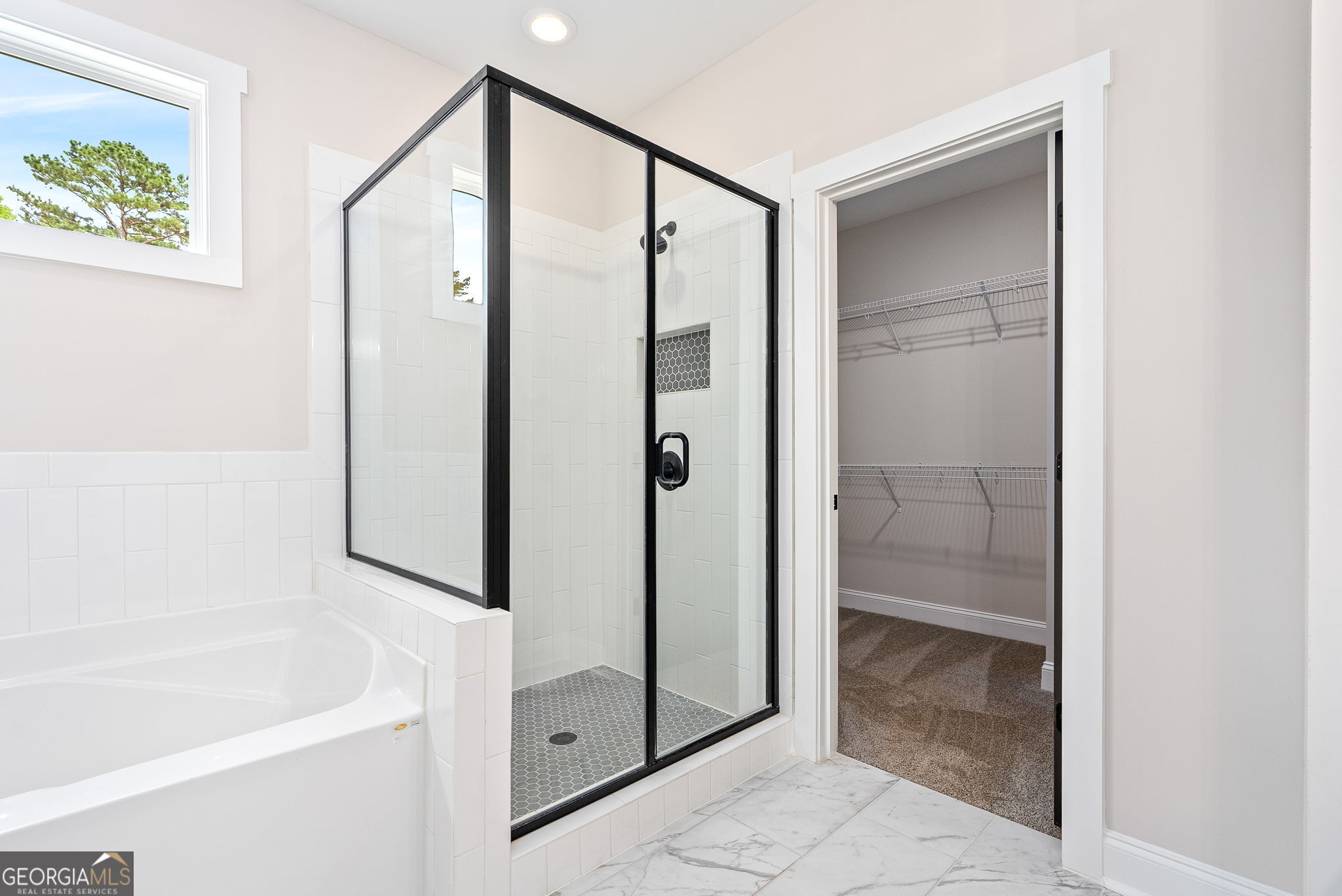 5021 Hammett Road Hogansville, GA 30230 - Photo 21 of 33 a bathroom with a shower and a sink