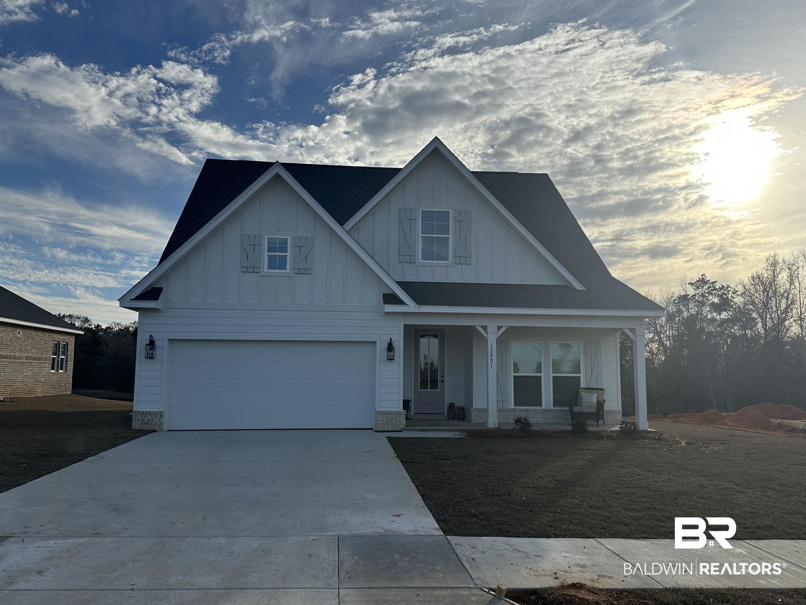 12801 Flanagan Street Elberta, AL 36530 - Photo 1 of 2 Craftsman inspired home featuring a garage and covered porch