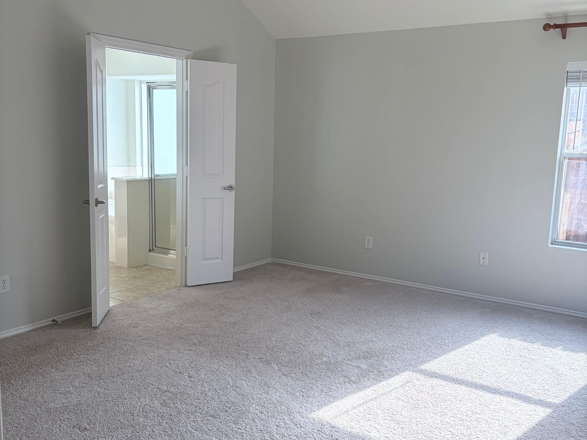 19723 Imperial Colony Lane Katy, TX 77449 - Photo 11 of 16 Spacious primary bedroom featuring large windows with natural lighting and neutral carpeting.