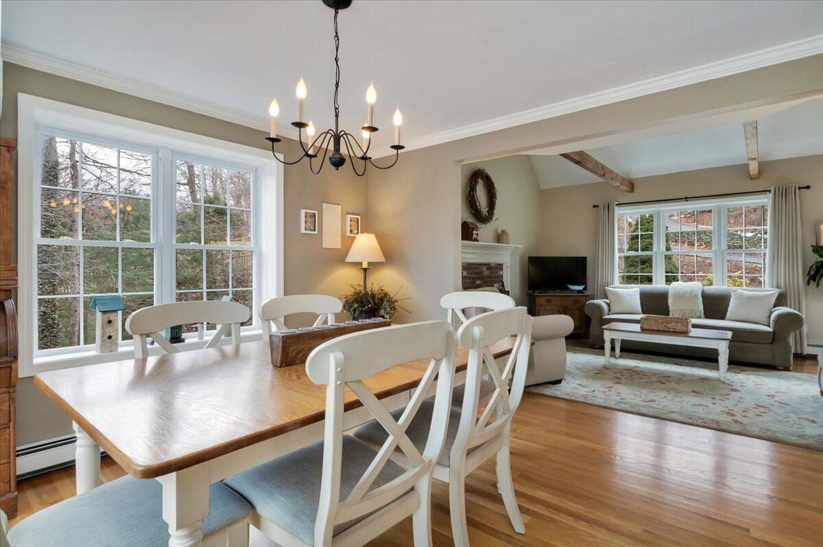 25 Christopher Hollow Road Sandwich, MA 02563 - Photo 11 of 47 a view of a dining room with furniture window and wooden floor