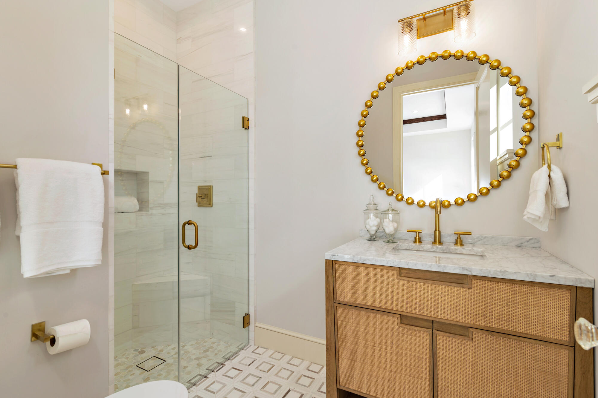 265 Marlborough Road West Palm Beach, FL 33405 - Photo 36 of 77 a bathroom with a sink and a mirror