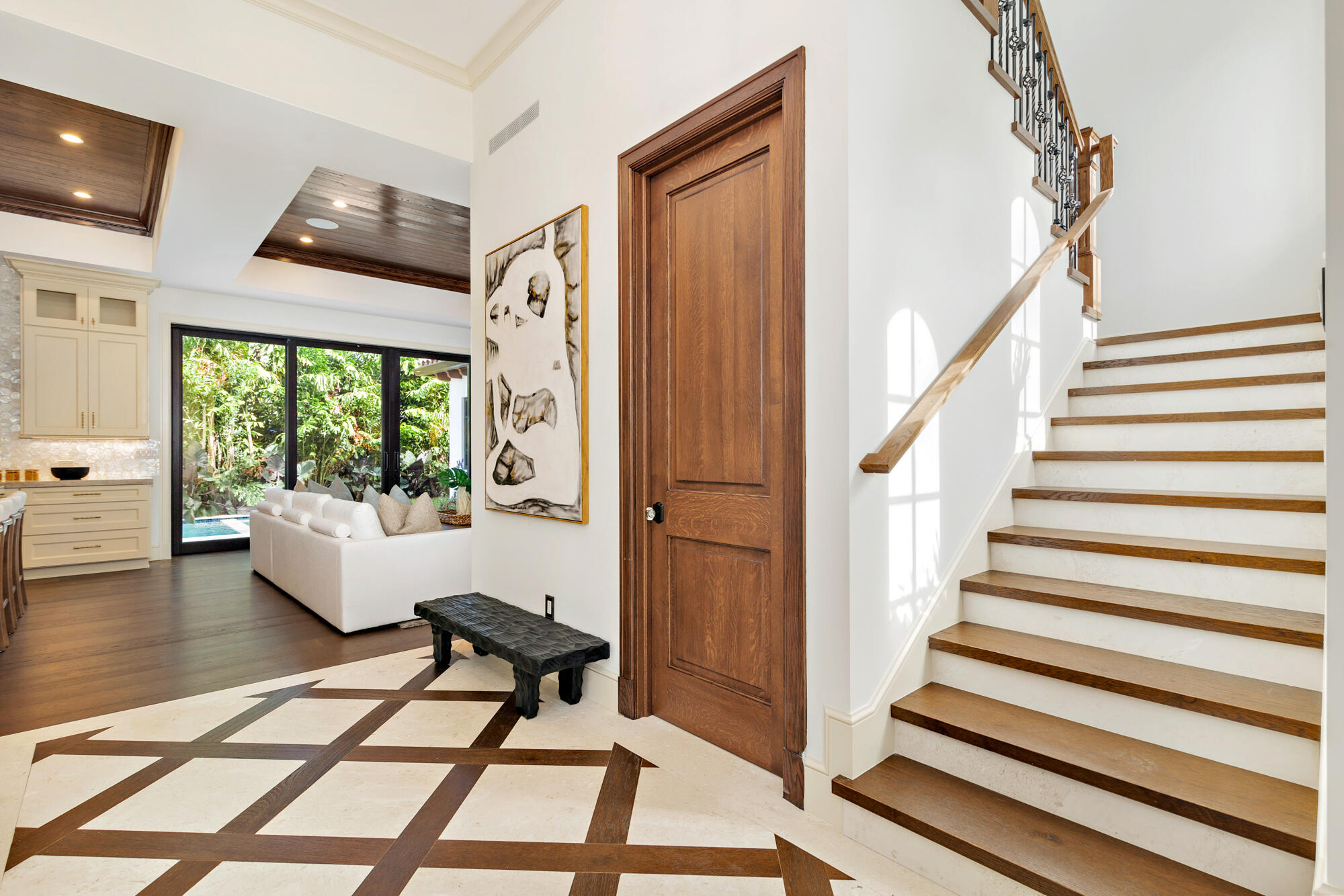 265 Marlborough Road West Palm Beach, FL 33405 - Photo 42 of 77 a view of entryway and hall with wooden floor