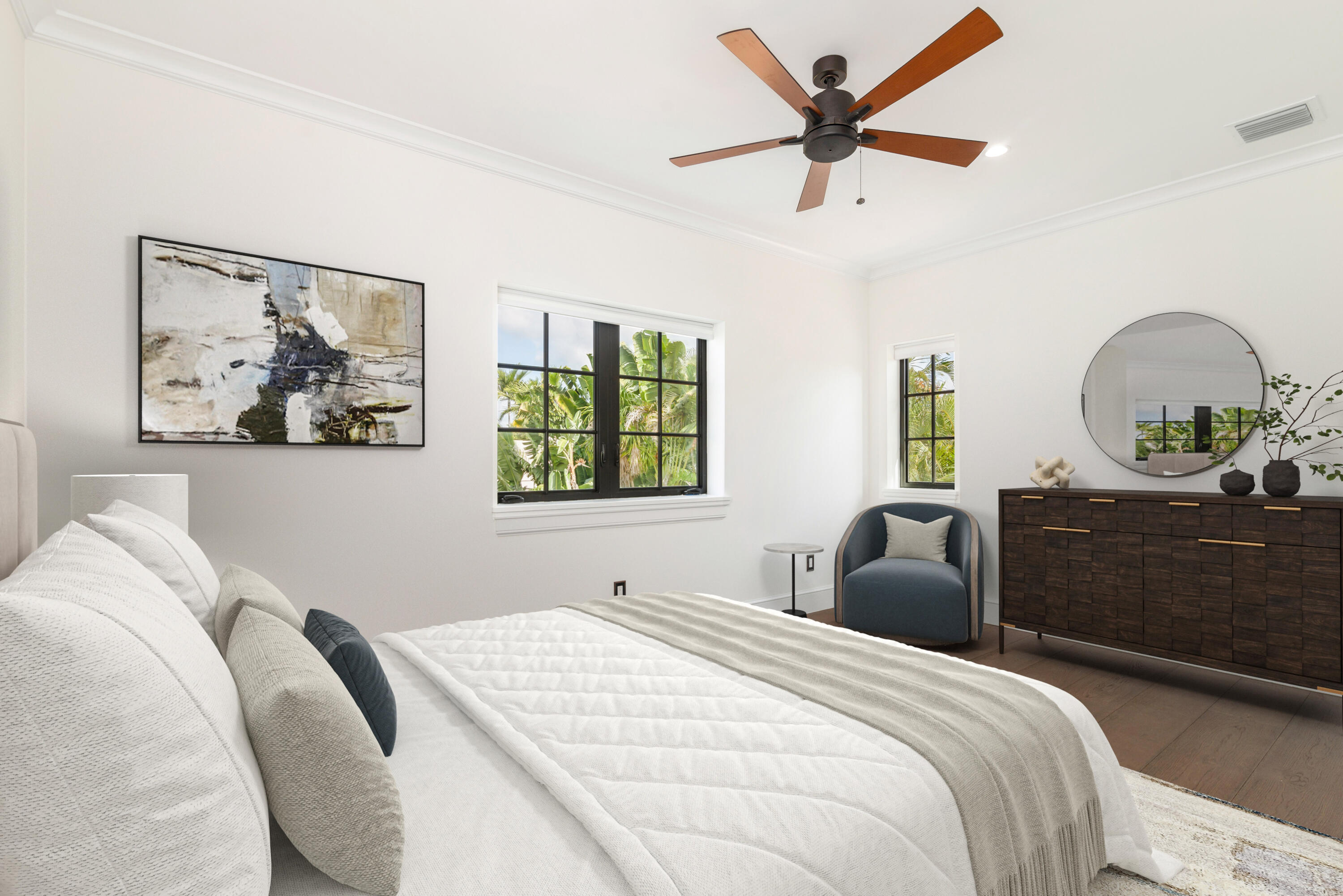 265 Marlborough Road West Palm Beach, FL 33405 - Photo 43 of 77 a bedroom with a bed and dresser with mirror