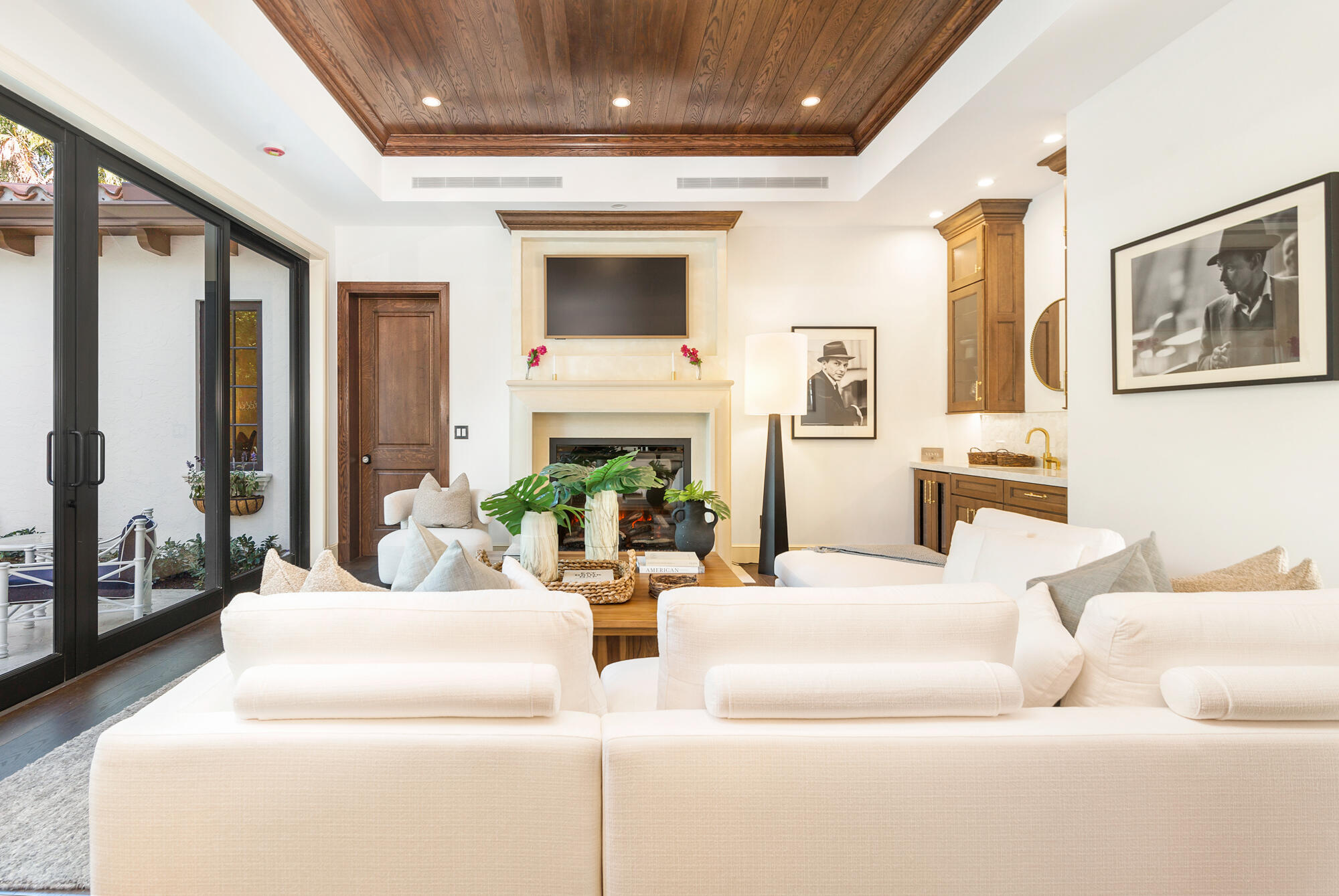 265 Marlborough Road West Palm Beach, FL 33405 - Photo 10 of 77 a living room with furniture fireplace and flat screen tv