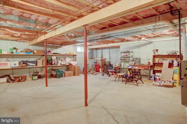 a view of a garden with a tree