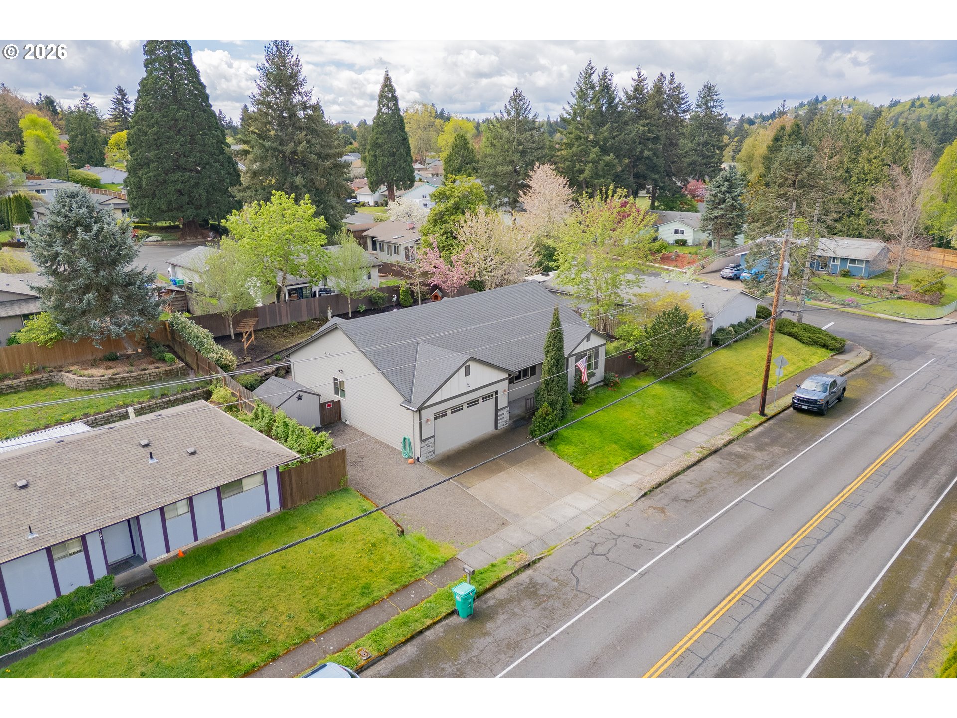 2156 Southwest 14th Drive Gresham, OR 97080 - Photo 48 of 48 an aerial view of a house with garden space and street view