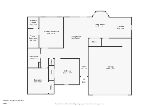 $290,000 | 475 Hilltop Way, Toccoa, GA 30577