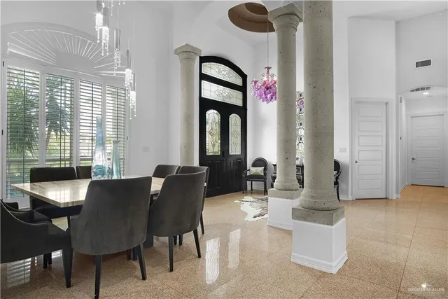 a view of a livingroom with furniture and window