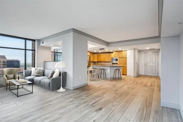 a view of an empty room