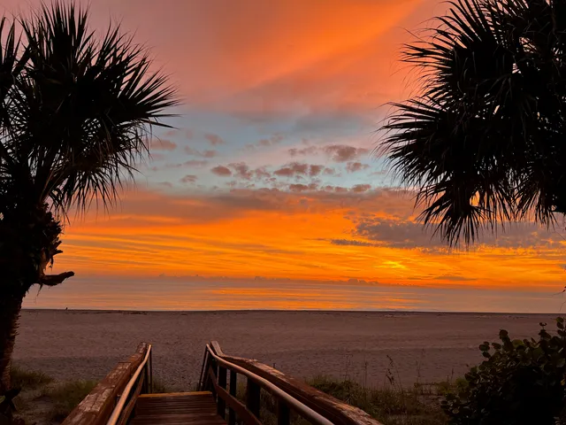 a view of an ocean and beach