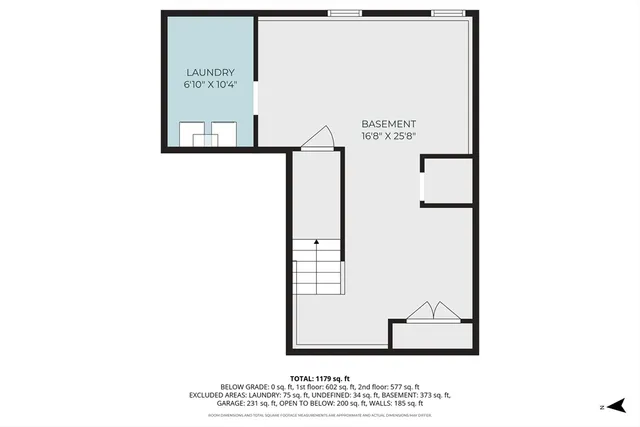 a picture of a room with mirror and refrigerator