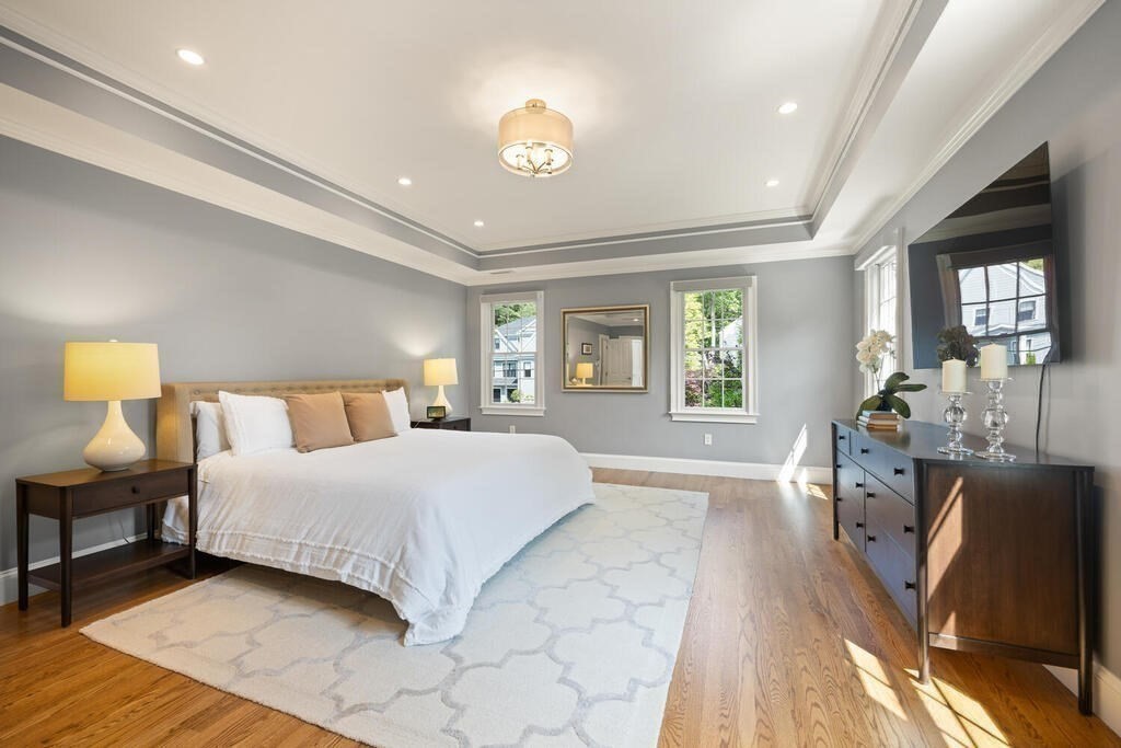 23 Richard Road Lexington, MA 02421 - Photo 17 of 42 a bedroom with a bed window and a couch