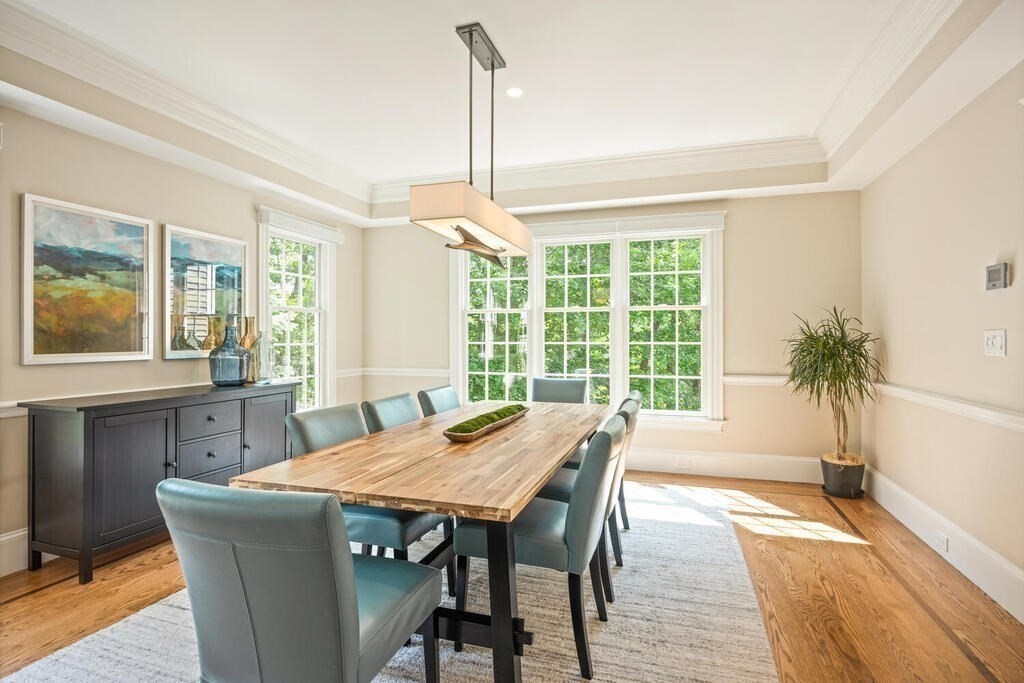 23 Richard Road Lexington, MA 02421 - Photo 5 of 42 a view of a dining room with furniture window and outside view