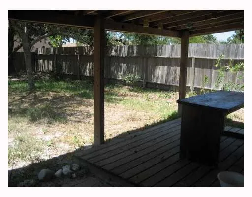 a view of backyard from window