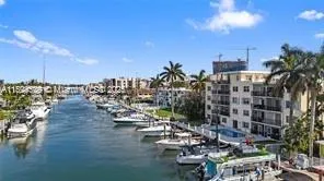 a view of a city with tall buildings