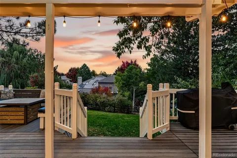 a view of outdoor space with garden