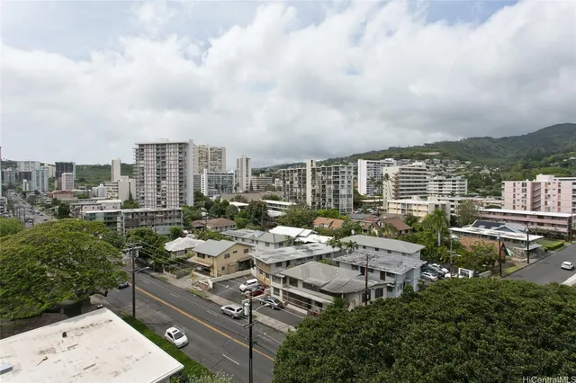 a view of a swimming pool with an outdoor space