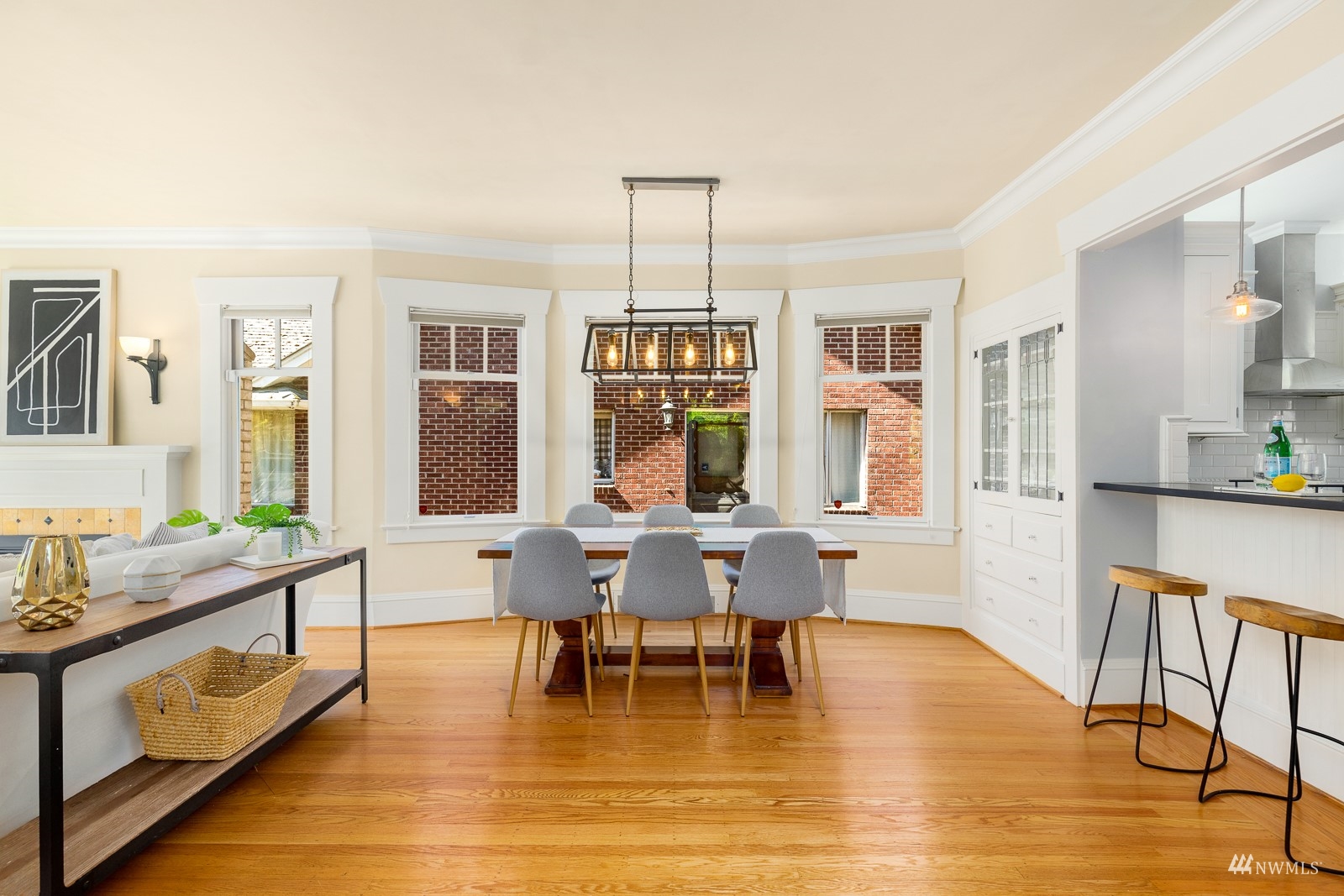 2326 North 59th Street Seattle, WA 98103 - Photo 10 of 38 a living room with furniture dining table and wooden floor