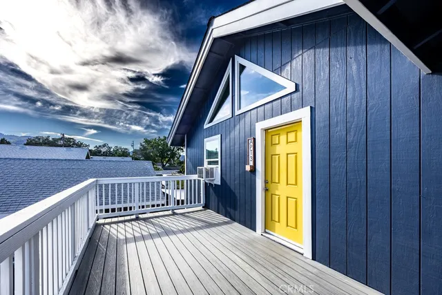 a view of deck and balcony