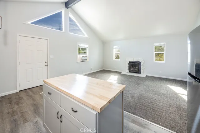 a view of kitchen and utility room
