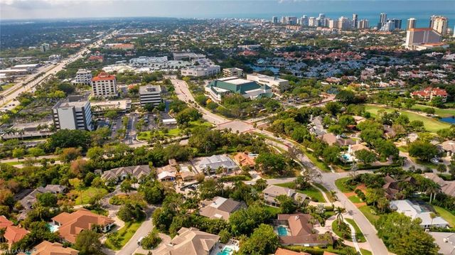 a view of a city with tall buildings