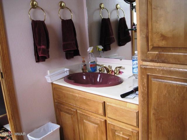 1922 Artist Draw Road Heber, AZ 85928 - Photo 36 of 63 a bathroom with a sink and a mirror