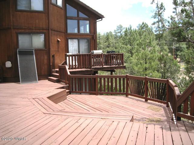 1922 Artist Draw Road Heber, AZ 85928 - Photo 54 of 63 a view of balcony with wooden floor and fence