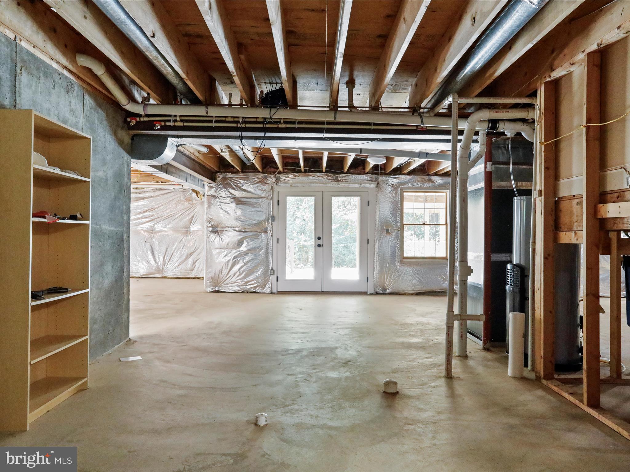 1350 Hunter Mill Road Reston, VA 20190 - Photo 53 of 75 Full basement with bath rough in and walkout doors