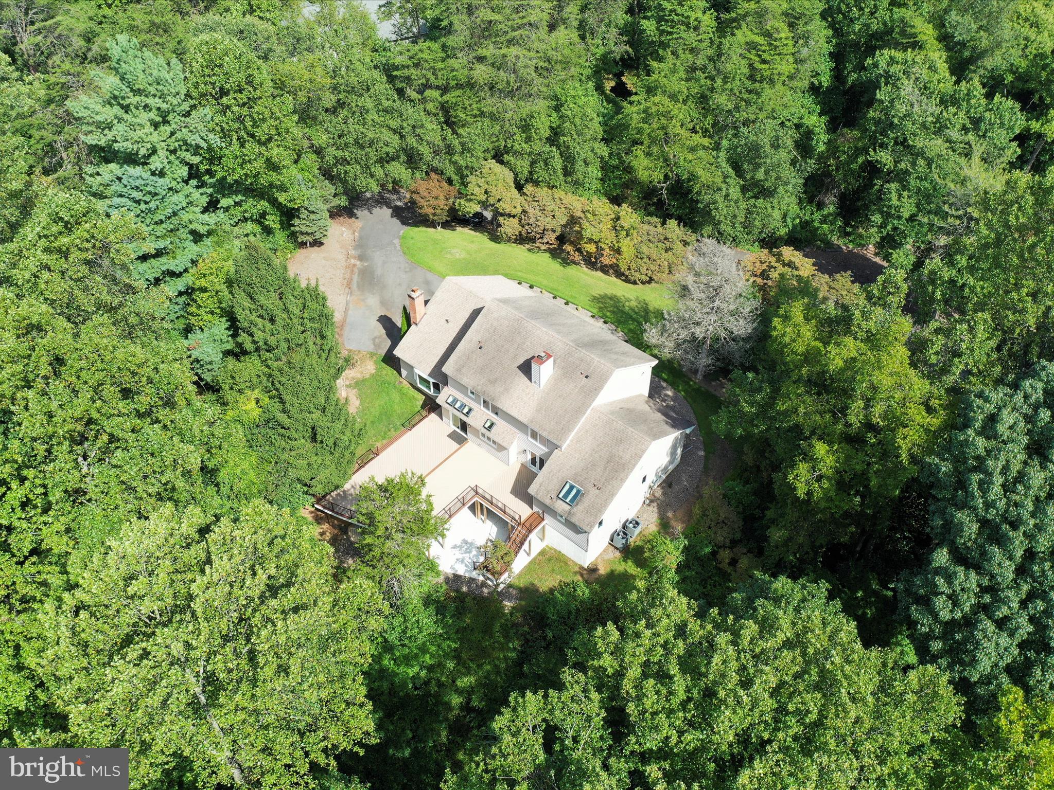 1350 Hunter Mill Road Reston, VA 20190 - Photo 64 of 75 an aerial view of a house with a yard basket ball court and outdoor seating