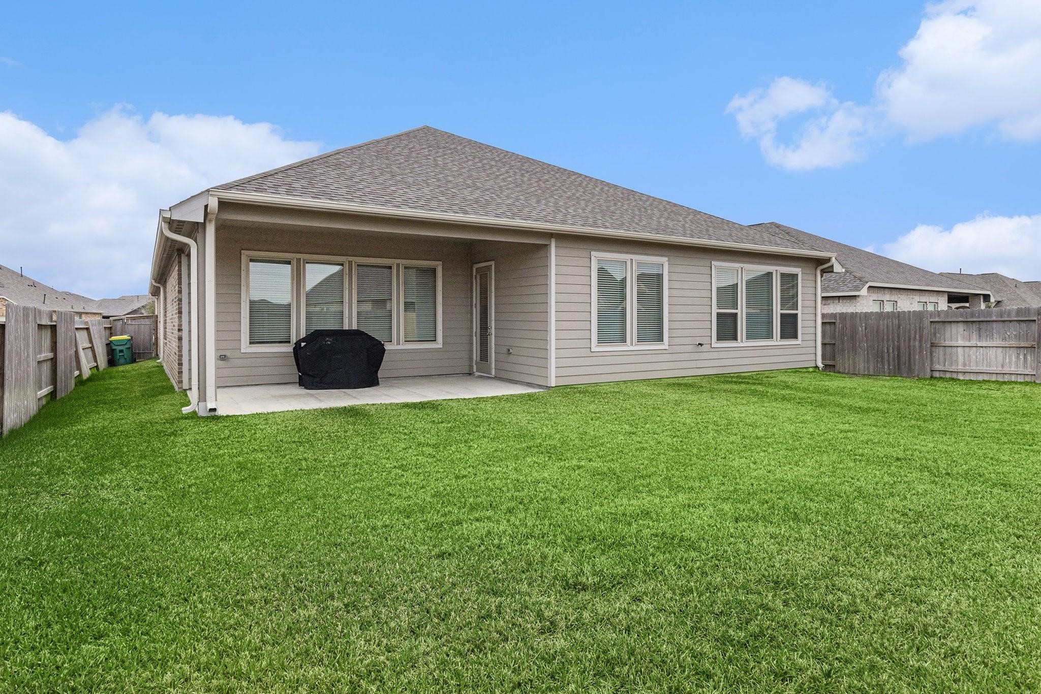 1818 Homewood Point Lane Rosharon, TX 77583 - Photo 32 of 41 a view of a house with a yard