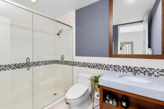 a view of a lake with a outdoor space