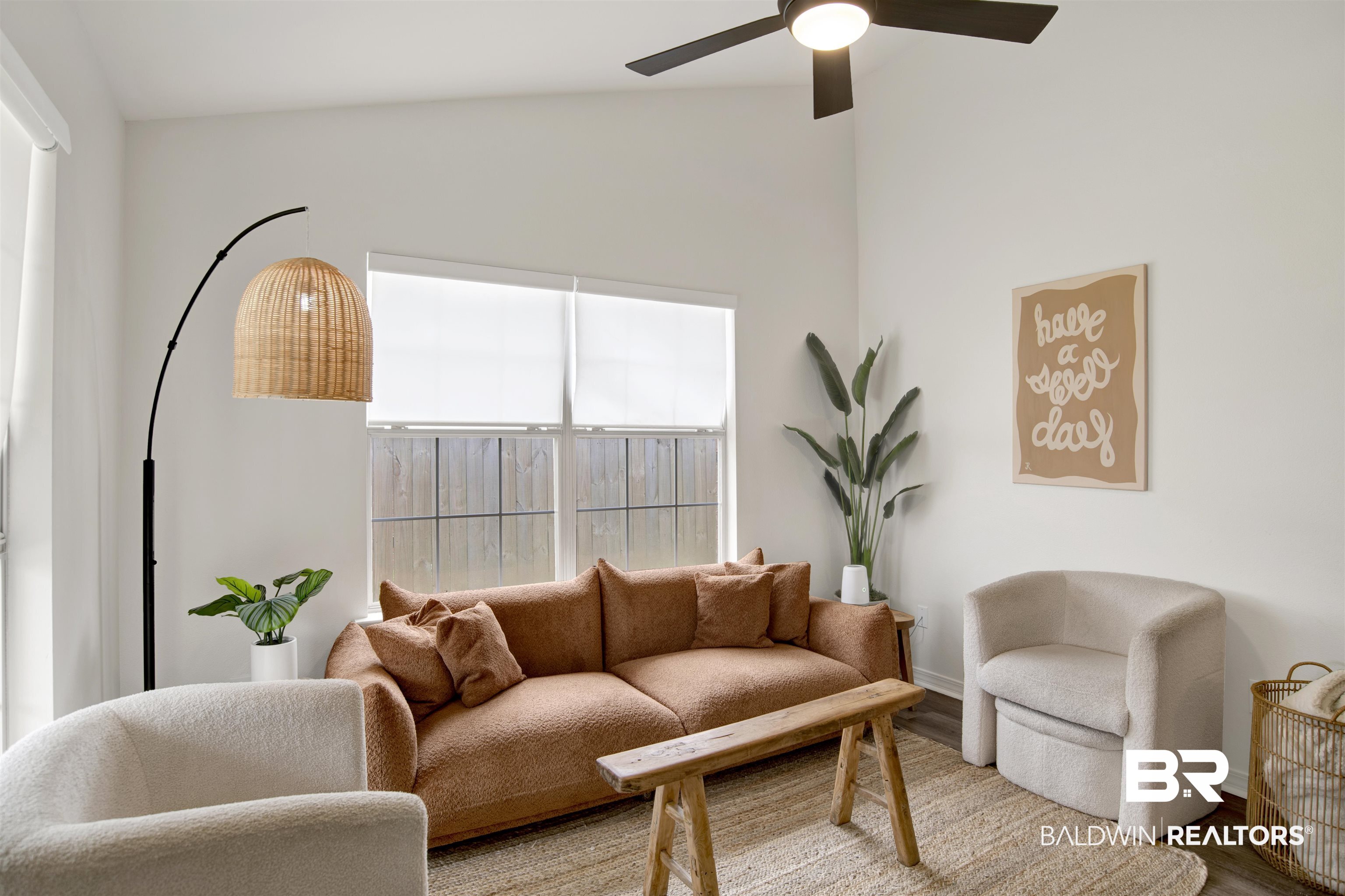 4012 Kendallbrook Loop Foley, AL 36535 - Photo 3 of 31 Living area featuring light wood-style flooring and a ceiling fan