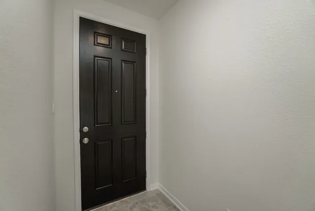 a view of front door