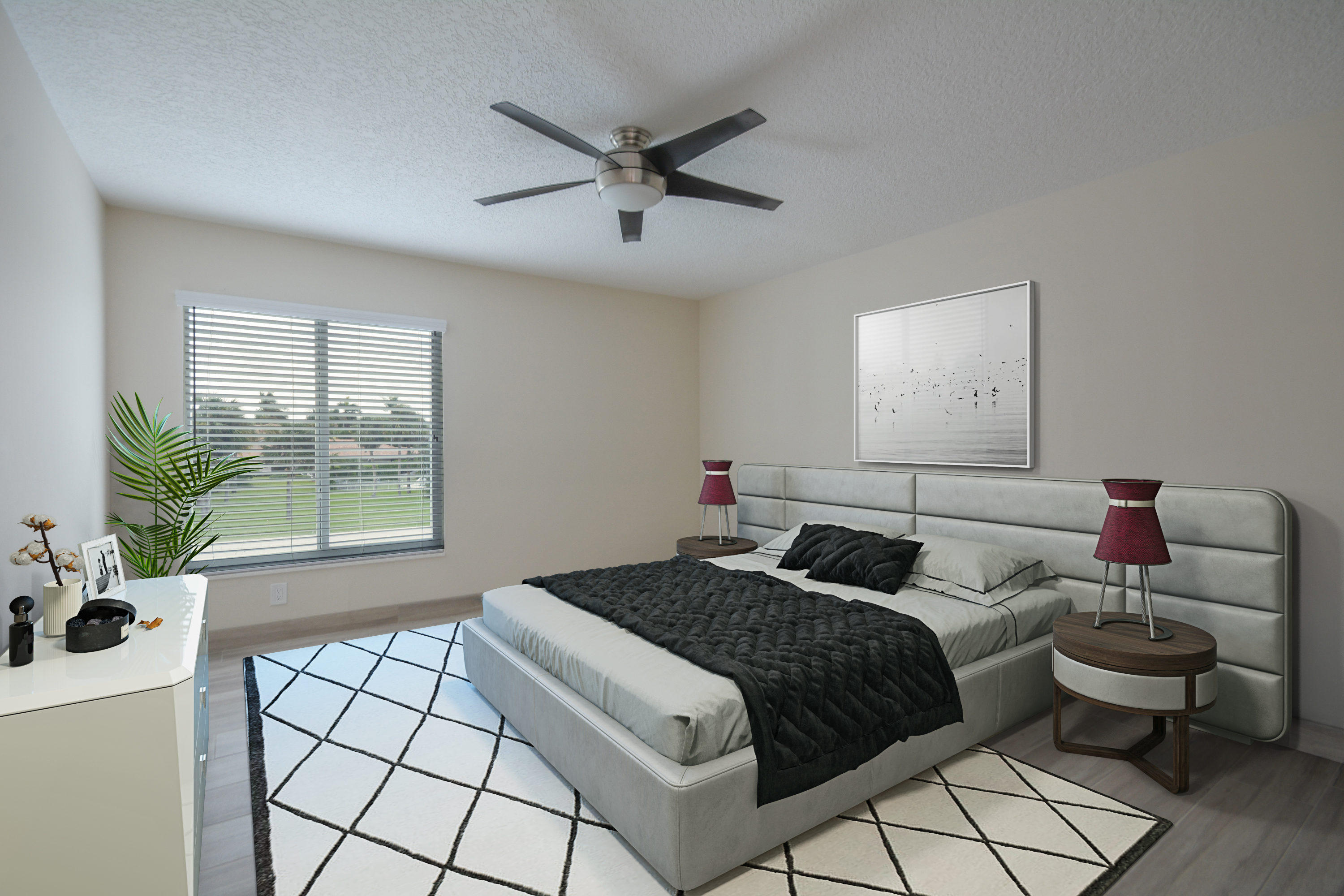 1041 Southwest 21st Avenue Boca Raton, FL 33486 - Photo 17 of 67 a bedroom with a bed and a window