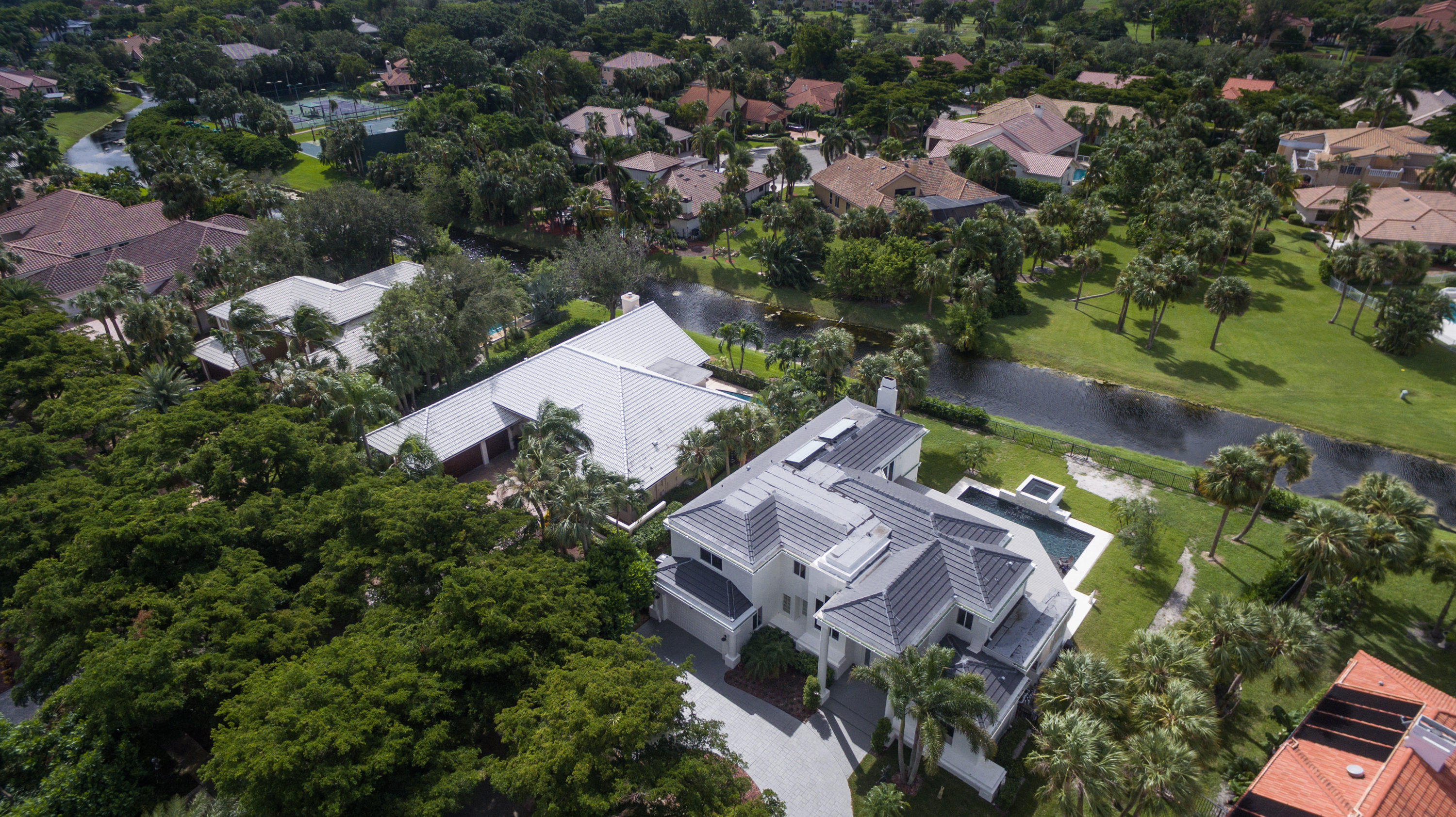 1041 Southwest 21st Avenue Boca Raton, FL 33486 - Photo 51 of 67 an aerial view of house with yard