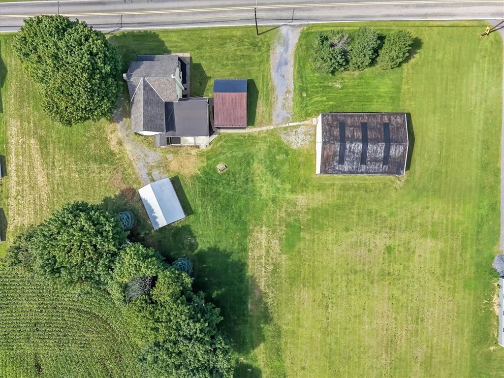 2412 Clearview Road Coplay, PA 18037 - Photo 47 of 53 An aerial perspective showcases the spacious country lot surrounded by mature trees.