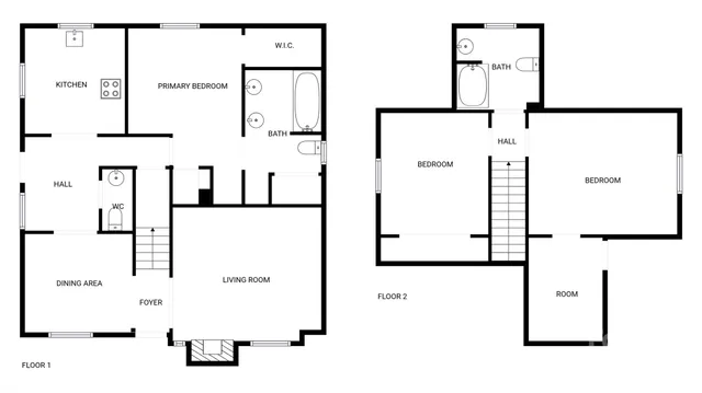 a picture of a wall with a white wall and a white refrigerator