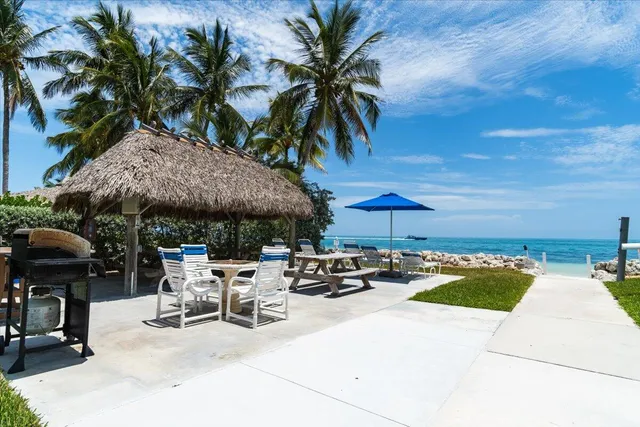 a view of outdoor space with seating area