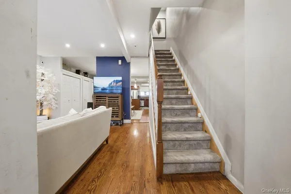 a close view of a utility room with washer and dryer