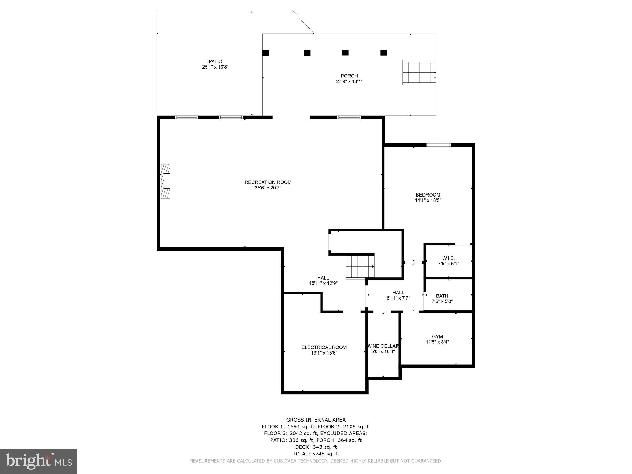 1656 Perlich Street McLean, VA 22101 - Photo 66 of 66 Lower Level Floorplan