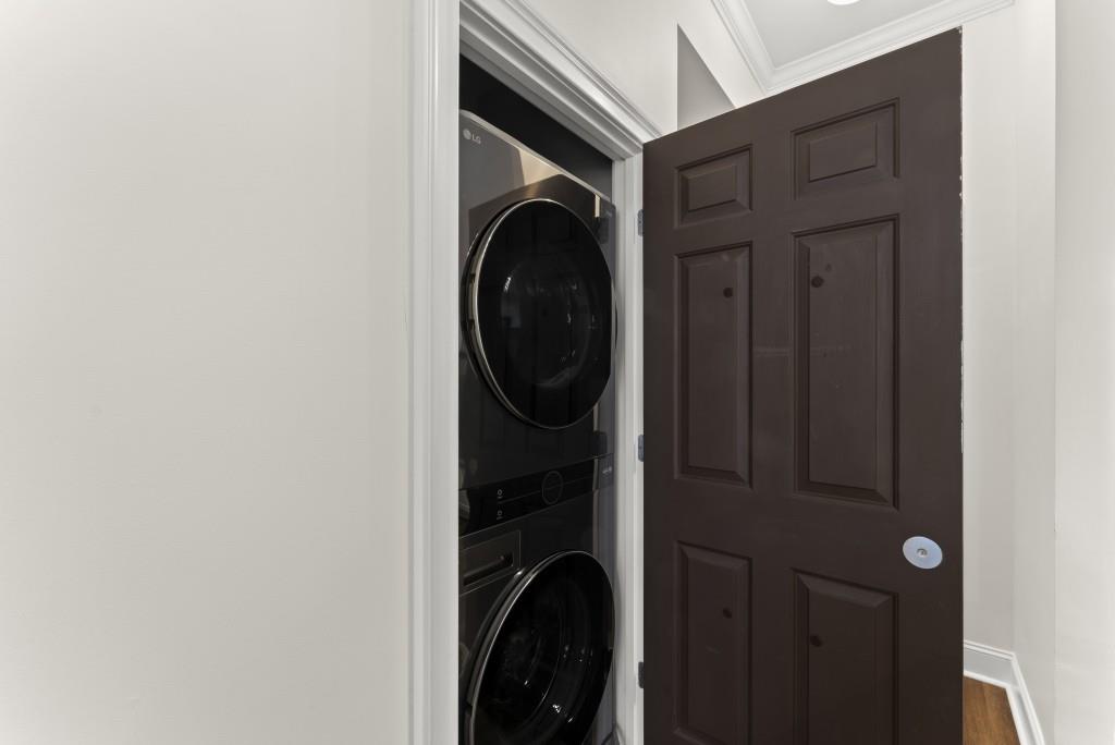 1635 Briarcliff Road Northeast, Unit 8 Atlanta, GA 30306 - Photo 19 of 25 a close view of a utility room with dryer and washer