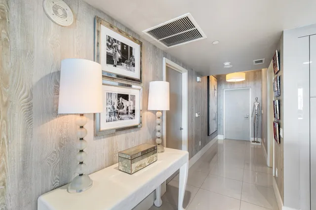 a view of a patio with swimming pool