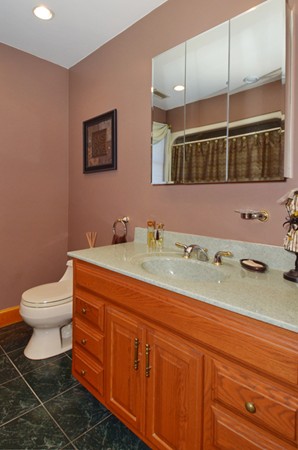 201 Andover Street Georgetown, MA 01833 - Photo 29 of 30 a bathroom with a toilet a sink and mirror