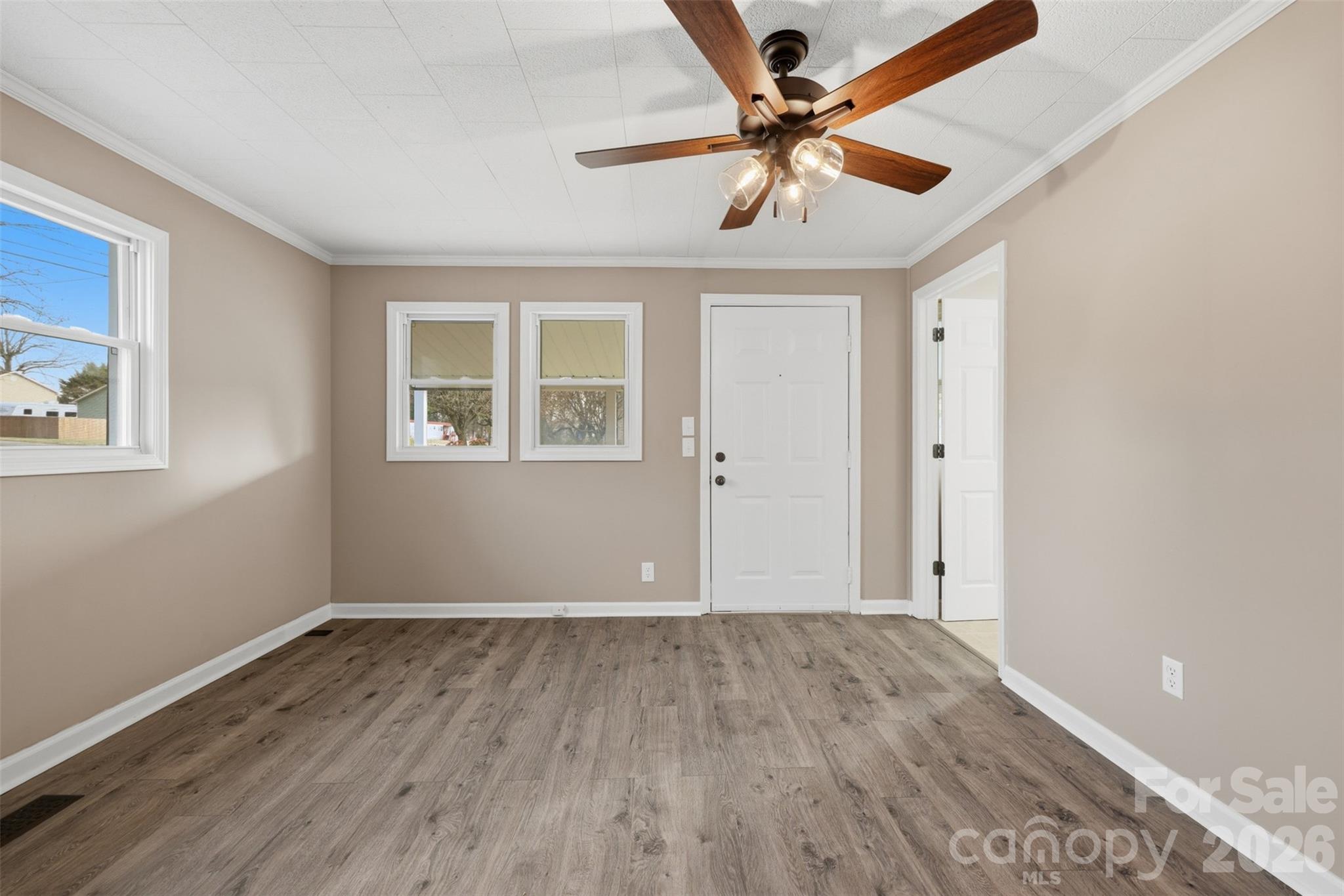 100 Boston Road Taylorsville, NC 28681 - Photo 28 of 41 wooden floor in an empty room with a window