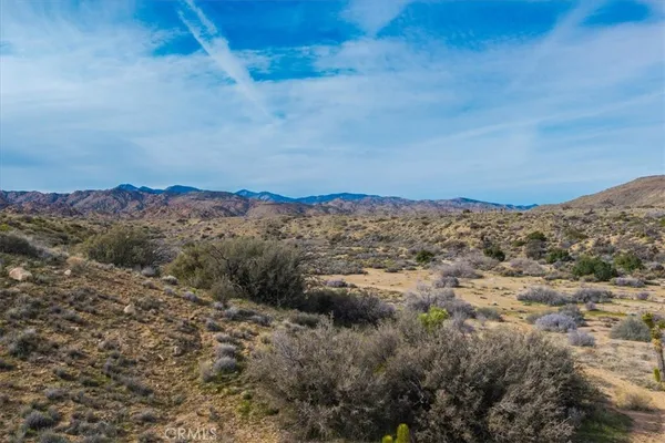 a view of mountains in the distance