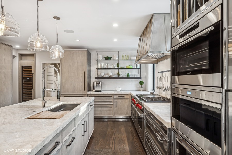 89 North Indian Hill Road Winnetka, IL 60093 - Photo 25 of 91 a kitchen with stainless steel appliances granite countertop a sink and stove