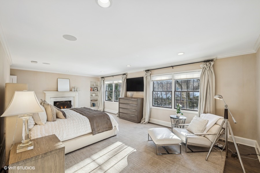 89 North Indian Hill Road Winnetka, IL 60093 - Photo 36 of 91 a bedroom with furniture and a large window