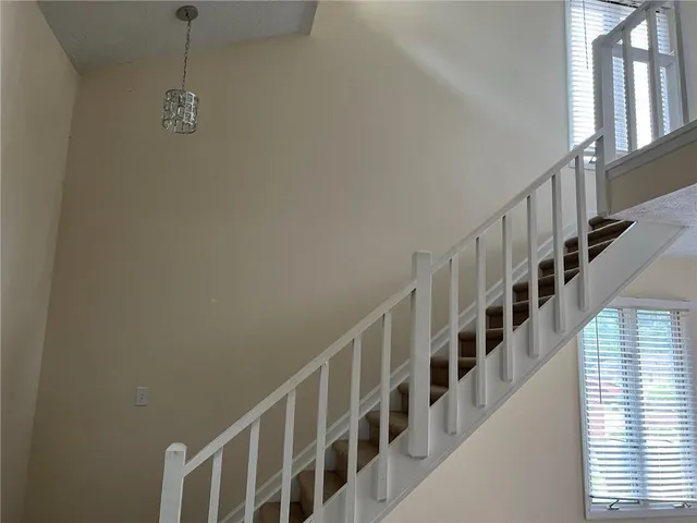 a view of entryway with stairs