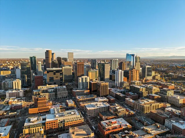 an aerial view of city